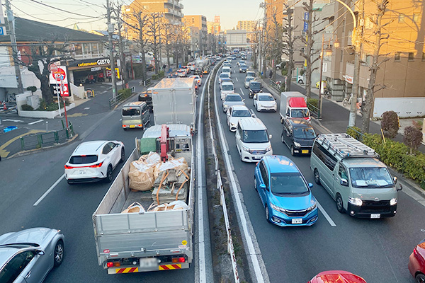 世田谷区の渋滞